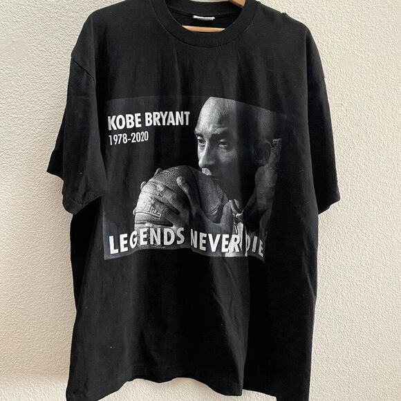 Kobe Bryant Legends Never Die Pro 5 Super Heavy T-Shirt Black Men's 2XL - Picture 1 of 4